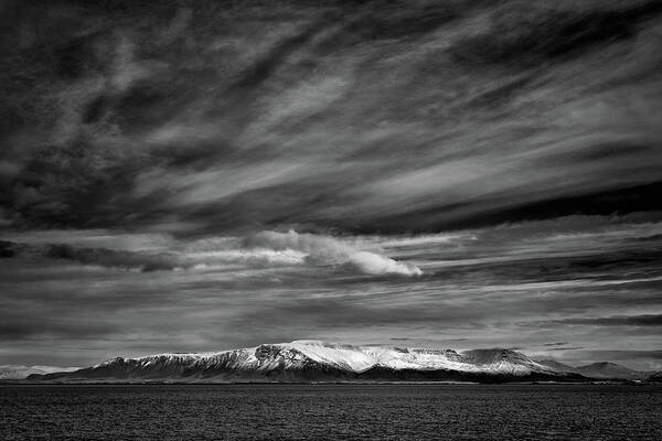 Kambshorn Art Print featuring the photograph Icelandic Mountains by Nigel R Bell