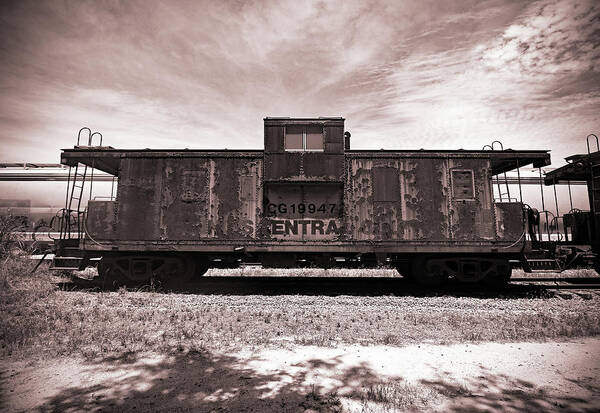 Caboose Art Print featuring the photograph Icg 199473 B W1 by Joseph C Hinson