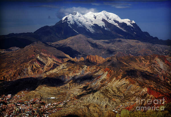 Illimani Art Print featuring the photograph Illimani by David Little-Smith