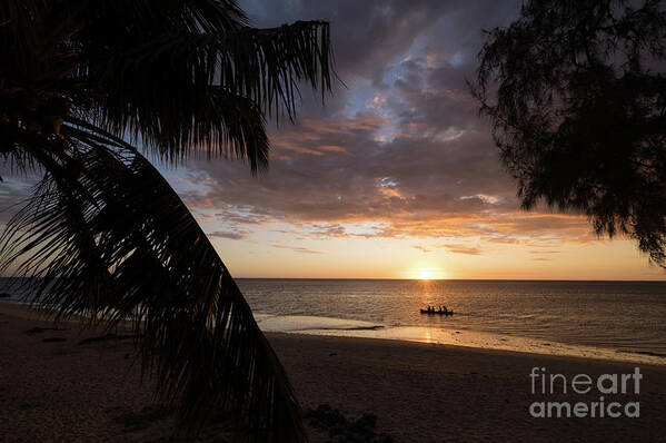 Sunset Art Print featuring the photograph Indian Ocean Sunset by Eva Lechner
