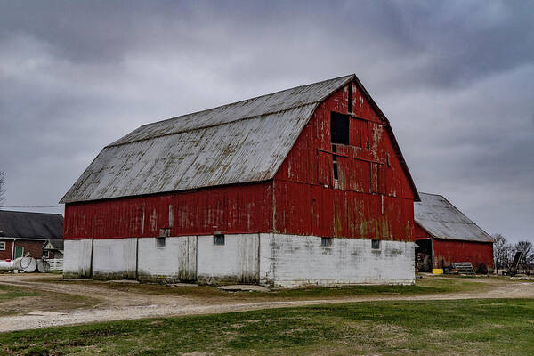 Landscape Art Print featuring the photograph Indiana Barn #64 by Scott Smith