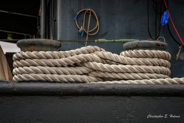 Rope Art Print featuring the photograph Intertwined by Christopher Holmes