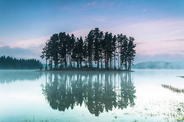 Mountain Art Print featuring the photograph Island Of the Day Before by Evgeni Dinev