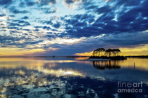 Island Art Print featuring the photograph Island Sunset, Perdido Key, Florida by Beachtown Views