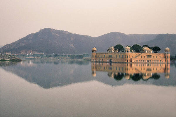 Architecture Art Print featuring the photograph jai mahal at jaipur rajasthan India by Somnath Chatterjee