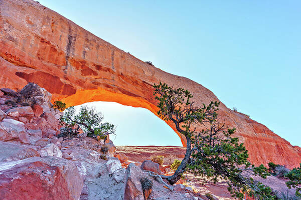 Fine Art Summit And Field Workshop Art Print featuring the photograph January 2023 Wilson Arch by Alain Zarinelli