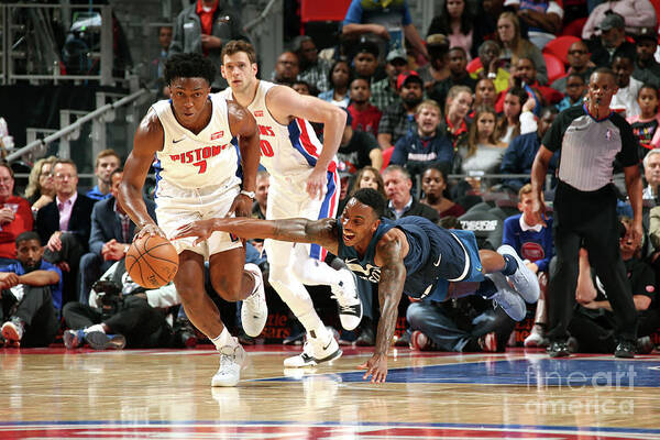 Jeff Teague Art Print featuring the photograph Jeff Teague and Stanley Johnson by Brian Sevald