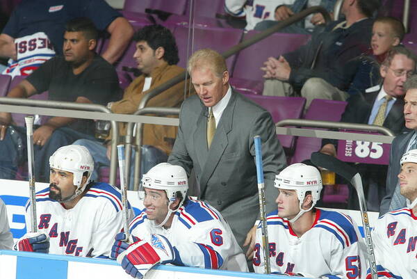 National Hockey League Art Print featuring the photograph Jim Schoenfeld by B Bennett