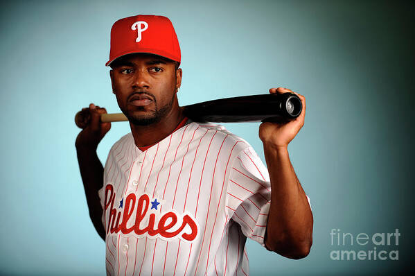 Media Day Art Print featuring the photograph Jimmy Rollins by Robert Laberge