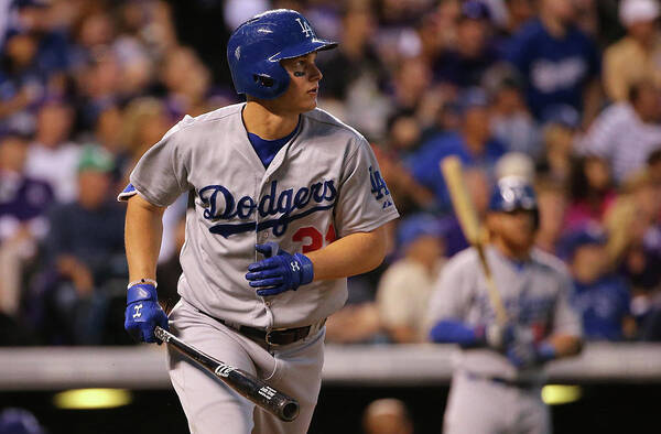 American League Baseball Art Print featuring the photograph Joc Pederson by Doug Pensinger