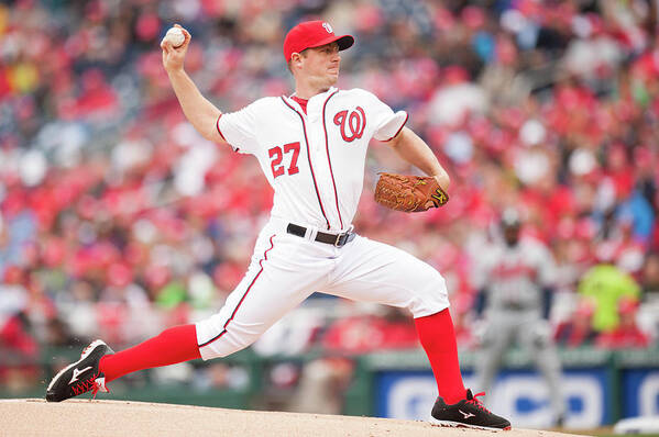 Baseball Pitcher Art Print featuring the photograph Jordan Zimmermann by Mitchell Layton