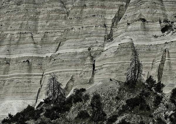 Tent Rocks Art Print featuring the photograph Kasha-Katuwe Tent Rocks National Monument 4bw by Steven Ralser