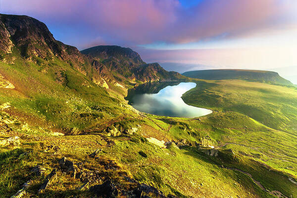 Bulgaria Art Print featuring the photograph Kidney Lake by Evgeni Dinev
