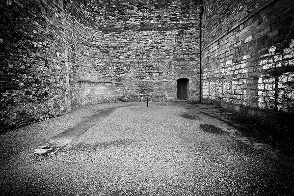 Black And White Art Print featuring the photograph Kilmainham Gaol, Dublin by Doug Wittrock
