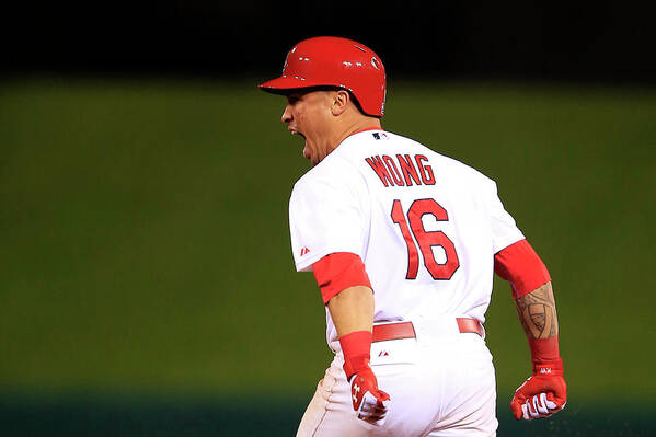St. Louis Cardinals Art Print featuring the photograph Kolten Wong by Jamie Squire