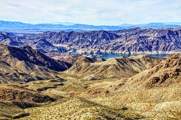 Lake Mead Art Print featuring the photograph Lake Mead and Colorado River, Arizona by Tatiana Travelways