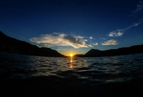 Sunny Art Print featuring the photograph Lake Wenatchee Sunset by Pelo Blanco Photo
