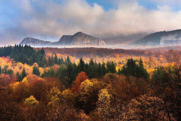 Balkan Mountains Art Print featuring the photograph Land Of Illusion by Evgeni Dinev