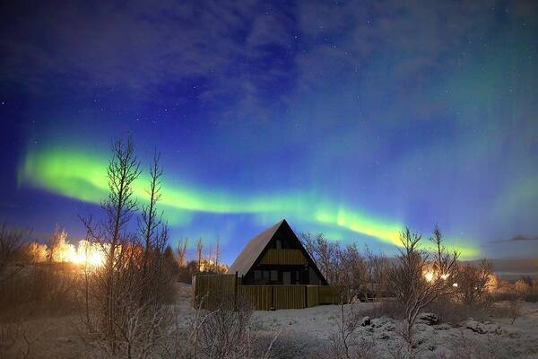 Iceland Art Print featuring the photograph Life in a Christmas Card by Christopher Mathews