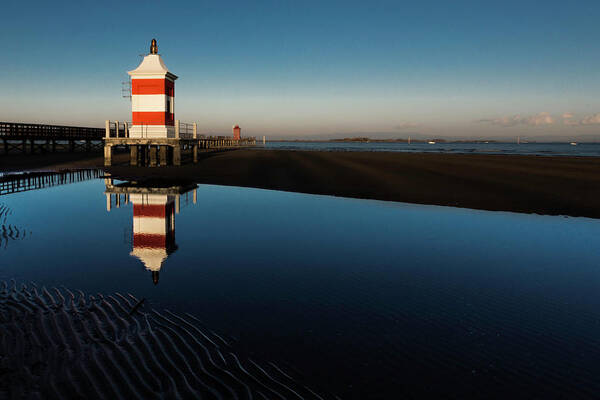 Landscape Art Print featuring the photograph Lignano Lighthouse by Wolfgang Stocker