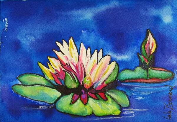 Lily Pad Art Print featuring the painting Lily's Pad by Dale Bernard