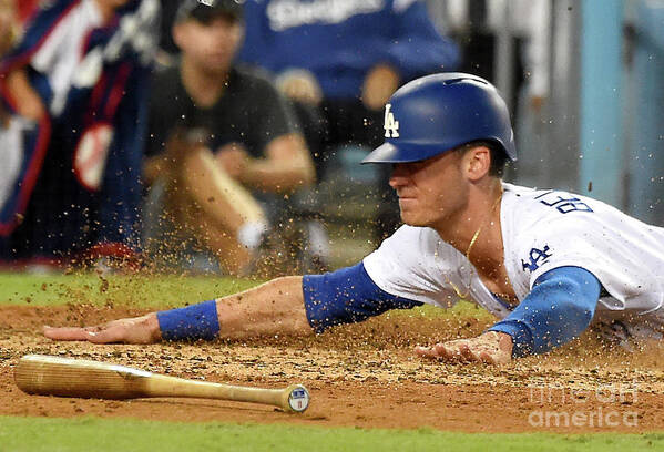 People Art Print featuring the photograph Logan Forsythe and Cody Bellinger by Jayne Kamin-oncea
