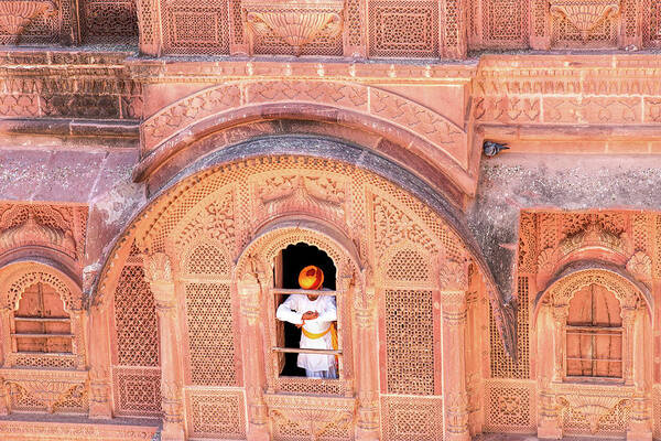 India Art Print featuring the photograph Looking out by Gaye Bentham