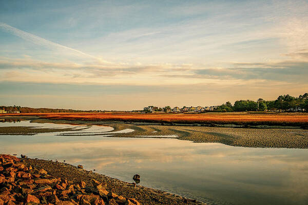 New Hampshire Art Print featuring the photograph Low Tide, Ogunquit River. by Jeff Sinon