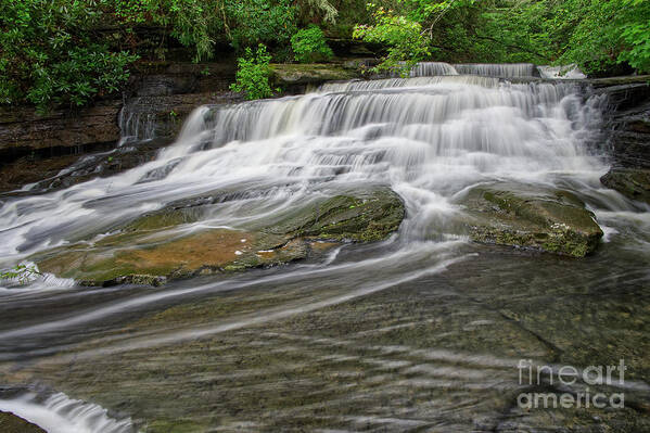 Lower Piney Falls Art Print featuring the photograph Lower Piney Falls 20 by Phil Perkins