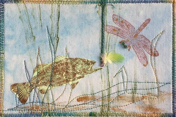 Fish Art Print featuring the mixed media Lures by Vivian Aumond