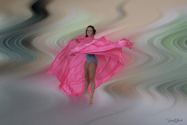 Mandy Art Print featuring the photograph Mandy dancing in a swirl by Dan Friend