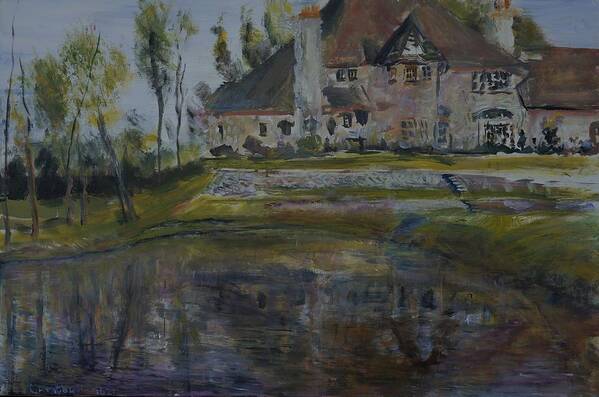 Plein Air Art Print featuring the painting Mansions by Helen Campbell