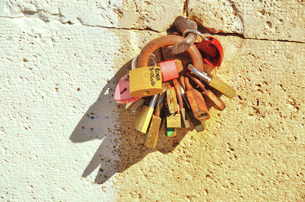 Alley Art Print featuring the photograph Many Locks Of Love by Jamart Photography