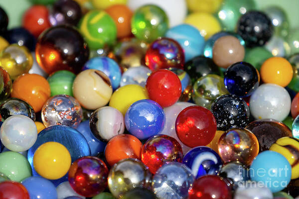 Marble Art Print featuring the photograph Marbles by Vivian Krug Cotton