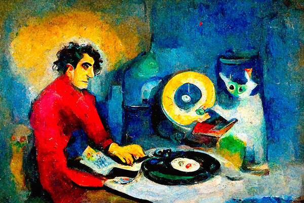 Marc Chagall Art Print featuring the digital art Marc Chagall #5 by Craig Boehman