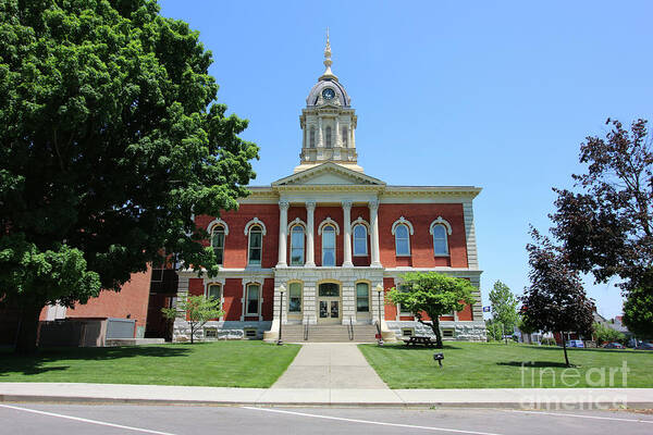 Marshall Art Print featuring the photograph Marshall County Courthouse Plymouth Indiana 7121 by Jack Schultz