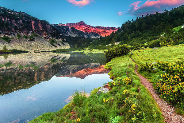 Bulgaria Art Print featuring the photograph Marvelous Lake by Evgeni Dinev