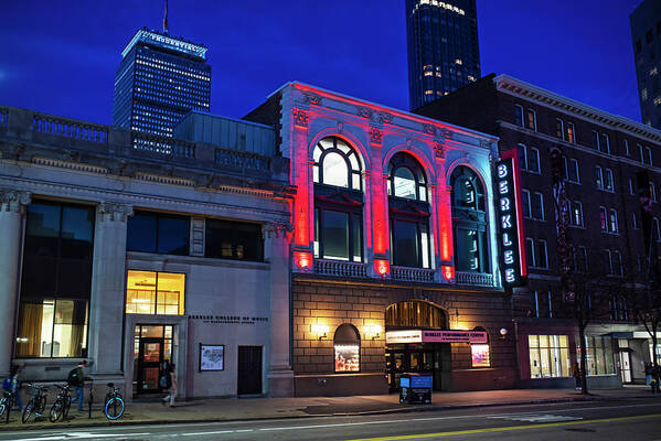 Boston Art Print featuring the photograph Mass Ave Berklee School of Music Boston Massachusetts by Toby McGuire