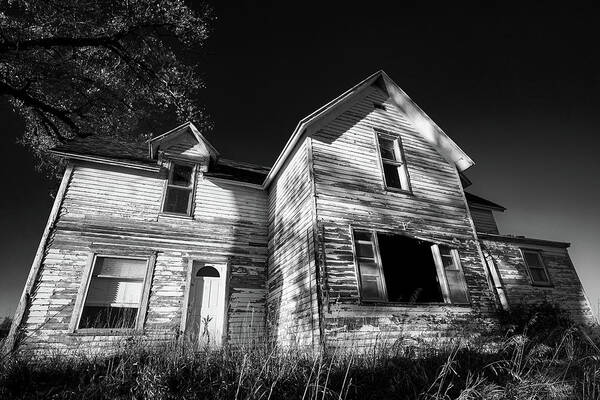 Haunted House Art Print featuring the photograph May 2022 Haunted House 1 by Alain Zarinelli