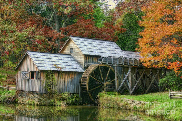 Mill Art Print featuring the photograph Mabry Mill by Joan Bertucci