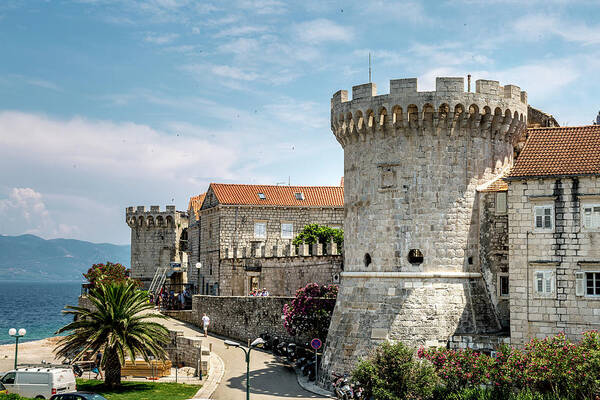 Korcula Art Print featuring the photograph Medieval Korcula by W Chris Fooshee