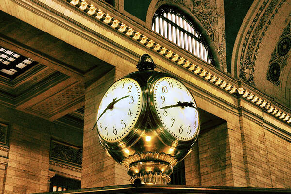 Grand Central Terminal Art Print featuring the photograph Meet Me Under the Clock by Jessica Jenney