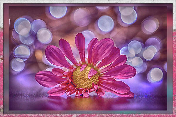 Chrysanthemum Art Print featuring the photograph Metal Petals by Bill and Linda Tiepelman