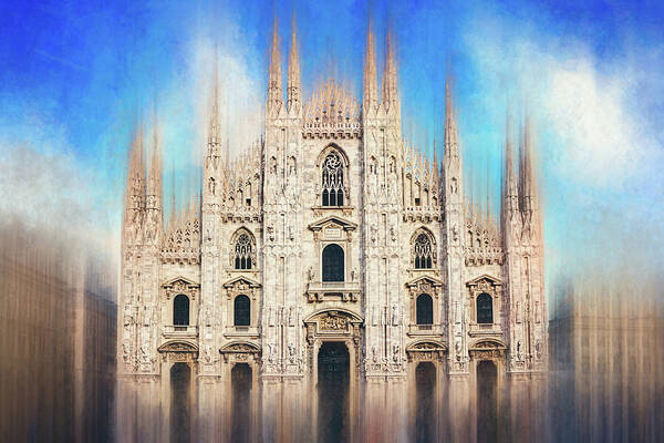 Milan Art Print featuring the photograph Milan Duomo Milan Italy by Carol Japp