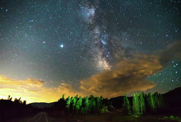 Milky Way Art Print featuring the photograph Milky Way Rising Out Of The Clouds by James BO Insogna