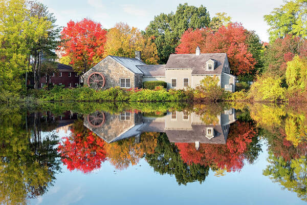 Landscape Art Print featuring the photograph Mill Reflection by Betty Denise