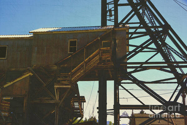 Mining Site Art Print featuring the photograph Mining Structures by Kae Cheatham