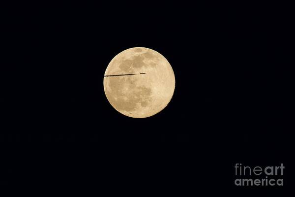Moon Art Print featuring the photograph Moon Flyby by Yvonne M Smith