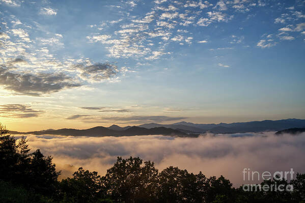Tennessee Art Print featuring the photograph Morning on the Foothills Parkway 4 by Phil Perkins