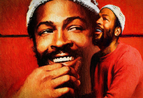 Marvin Gaye Art Print featuring the painting Motown Genius by John Farr